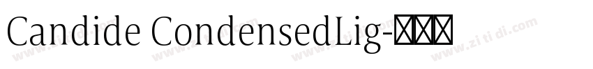 Candide CondensedLig字体转换